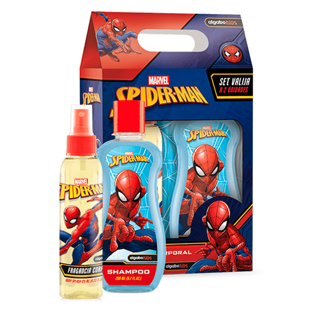 Set Valija Marvel Spiderman Shampoo + Fragancia Corporal - digitalfarma